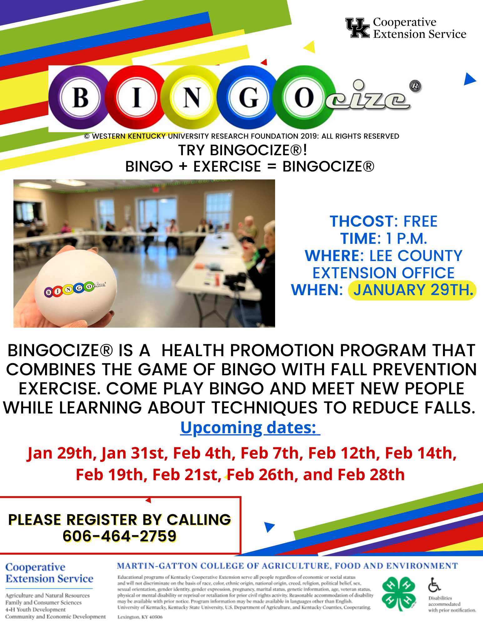 Bingocize flyer