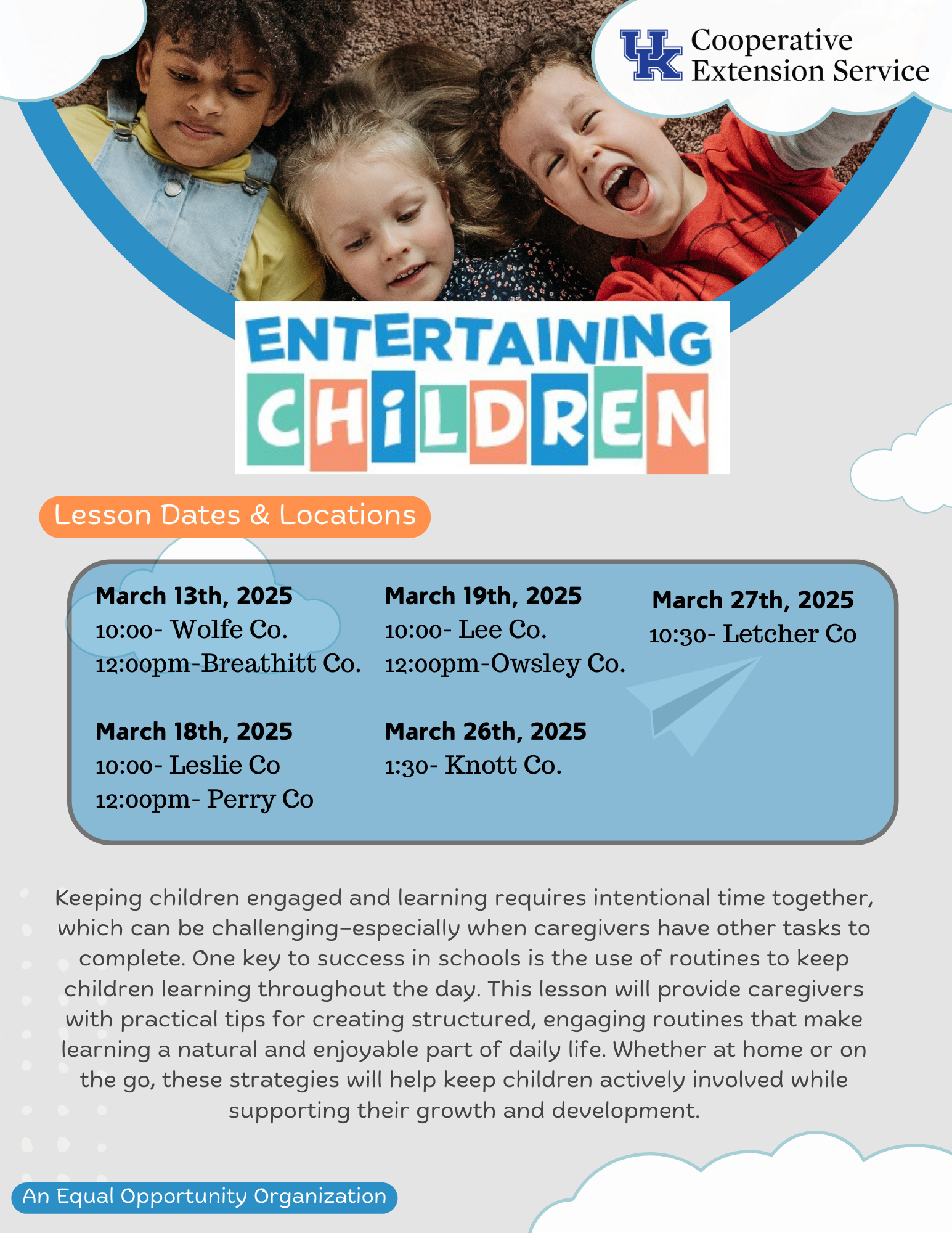 entertaining children