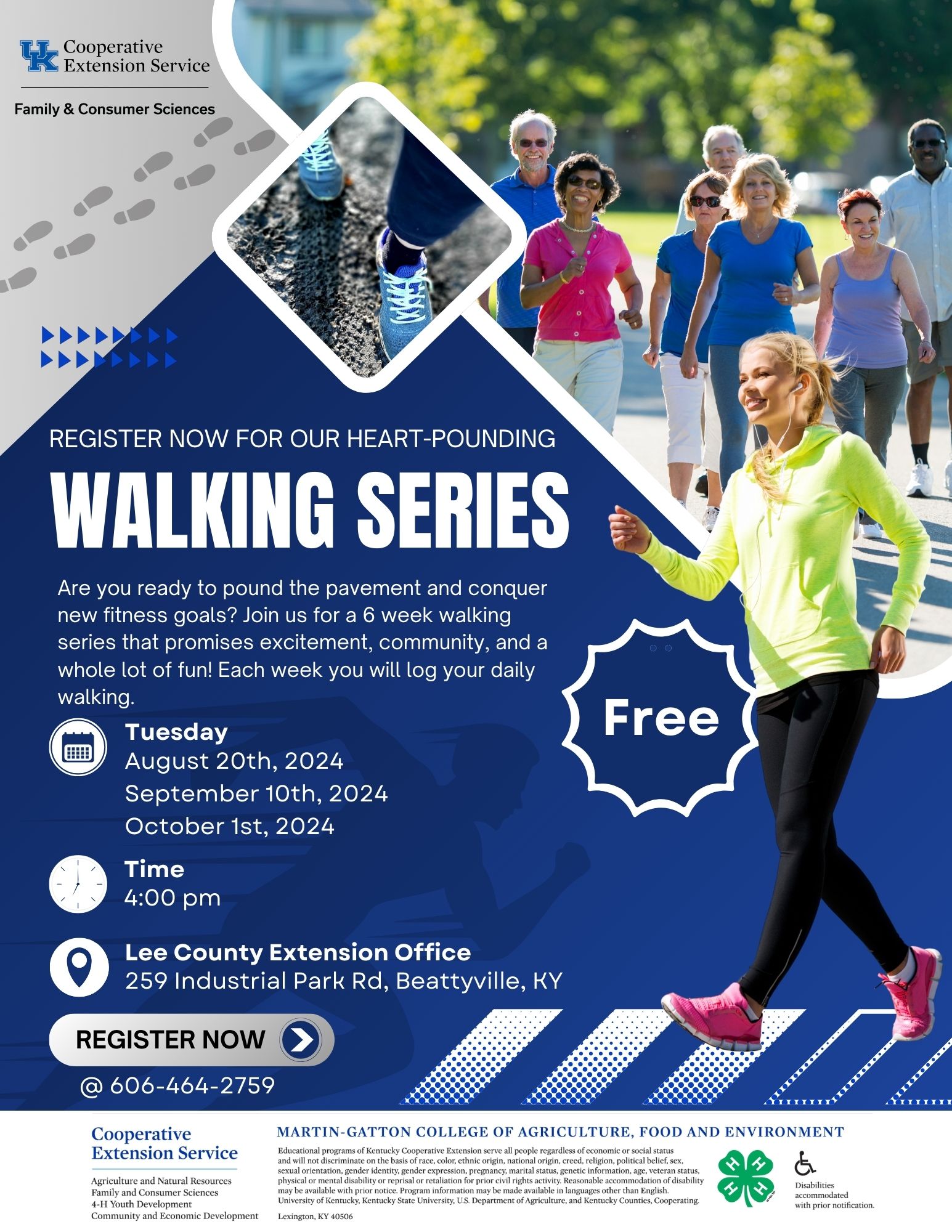 Join the Extension Service for a 6 week walking series that promises excitement, community, and a lot of fun!!